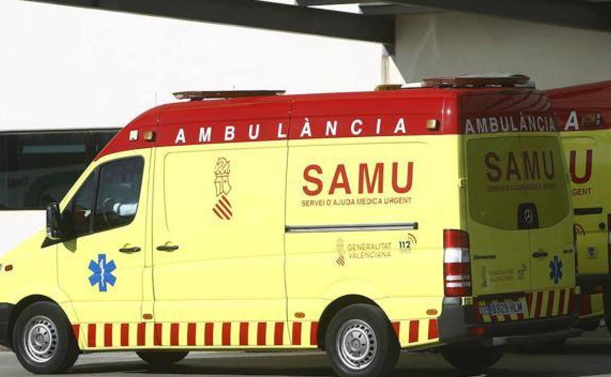 Una ambulancia del SAMU. 