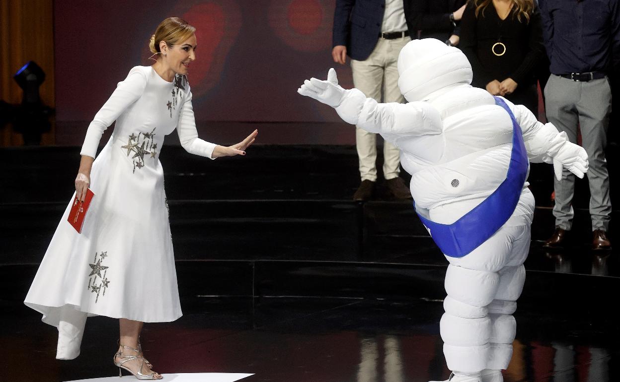 .La actriz Ana Millán, durante la presentación de la gala Guía Michelin España y Portugal 2022 