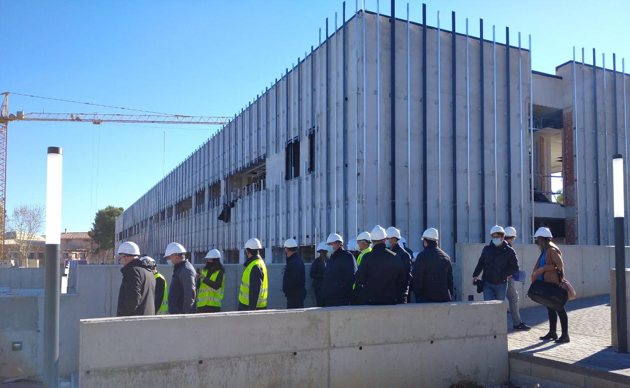 El conseller Marzà ha visitado las obras este martes. 