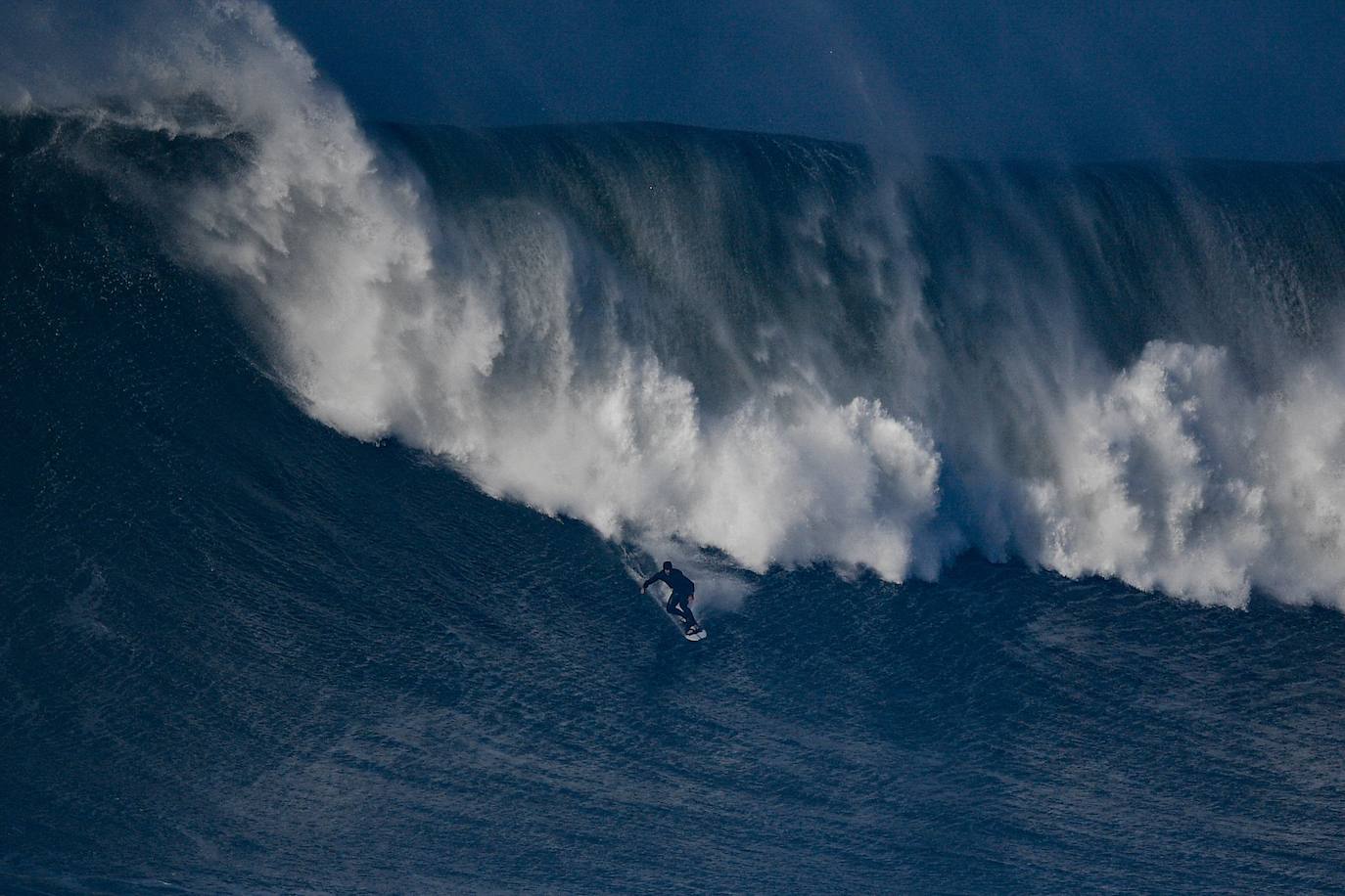 Fotos: El cañón de Nazaré, la ola más grande del mundo