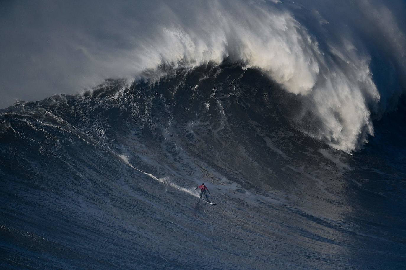 Fotos: El cañón de Nazaré, la ola más grande del mundo