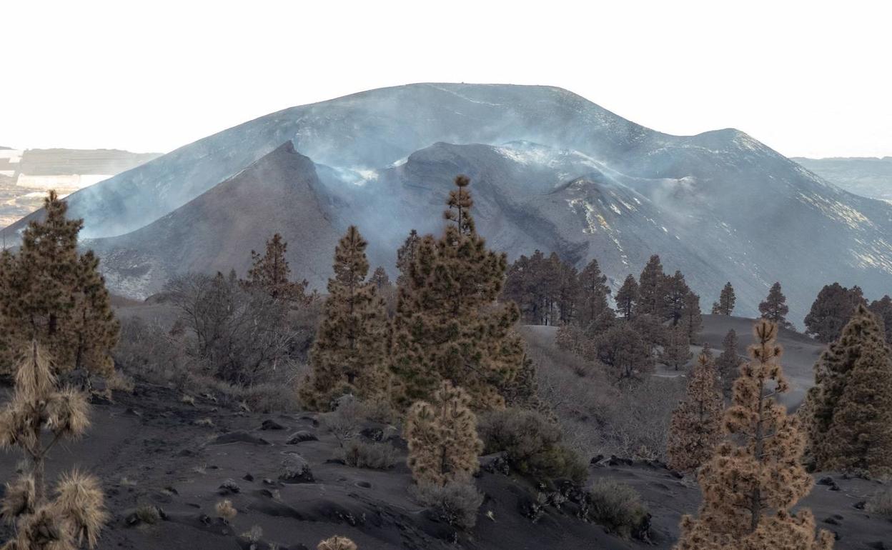 El volcán de La Palma. 