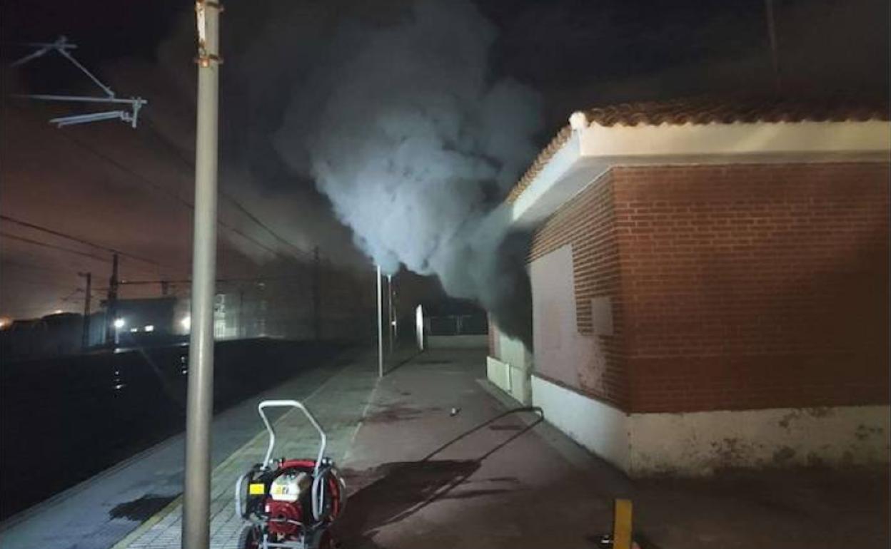 Incendio en la estación de Massalfassar. 