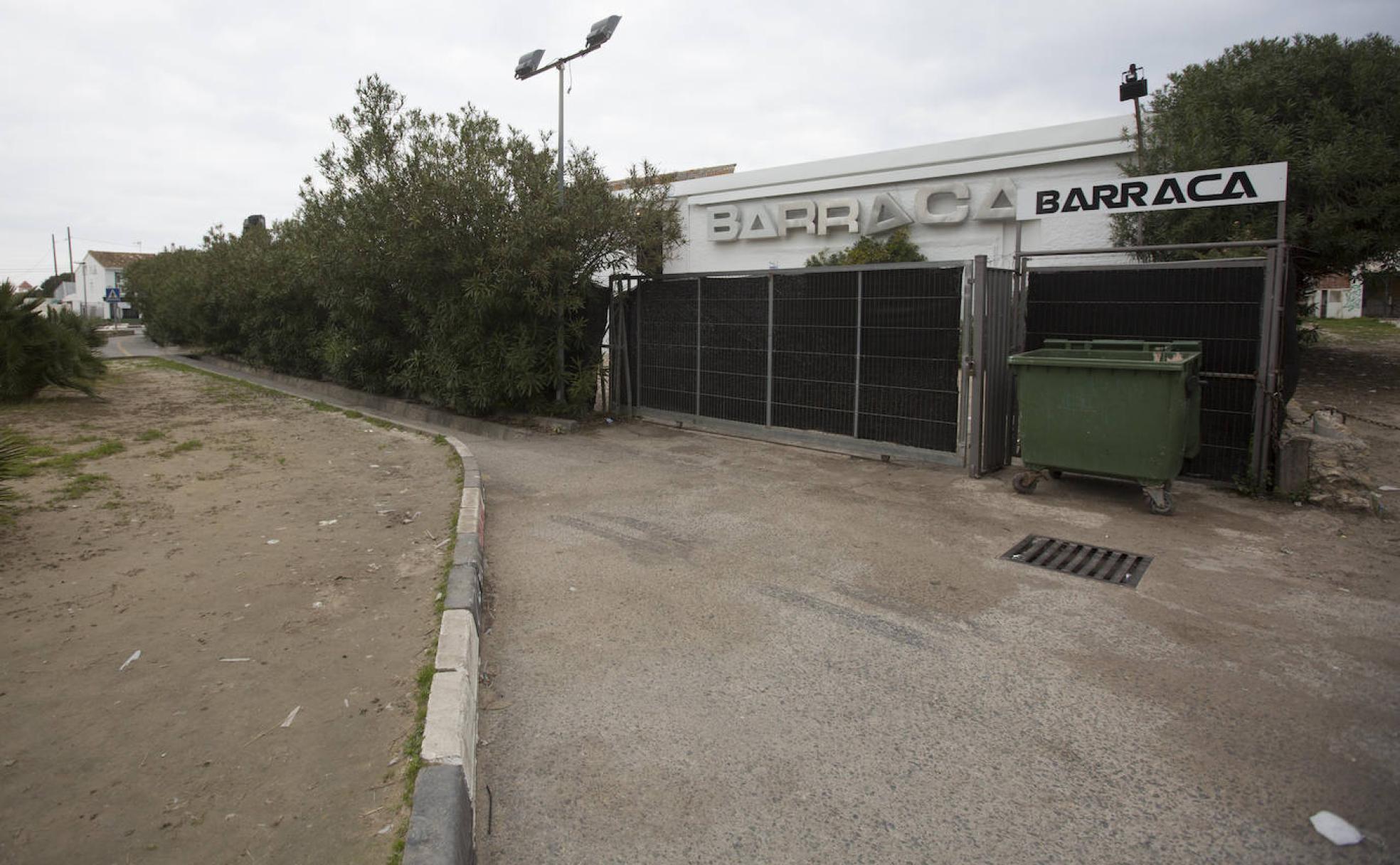 Vista exterior de la discoteca Barraca, en Les Palmeres, en una imagen reciente. 