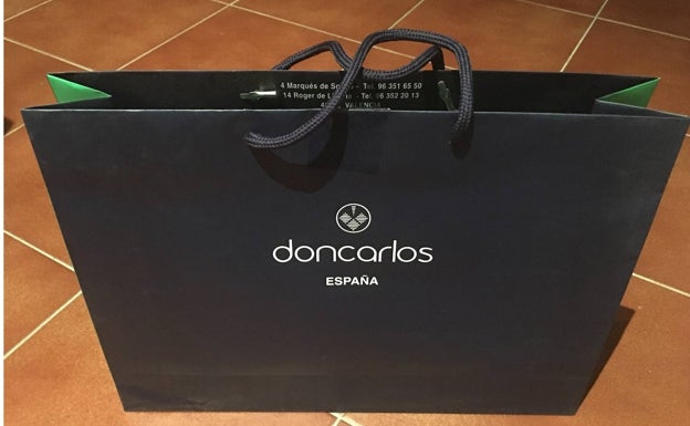 Bolsa de la tienda de Valencia. 