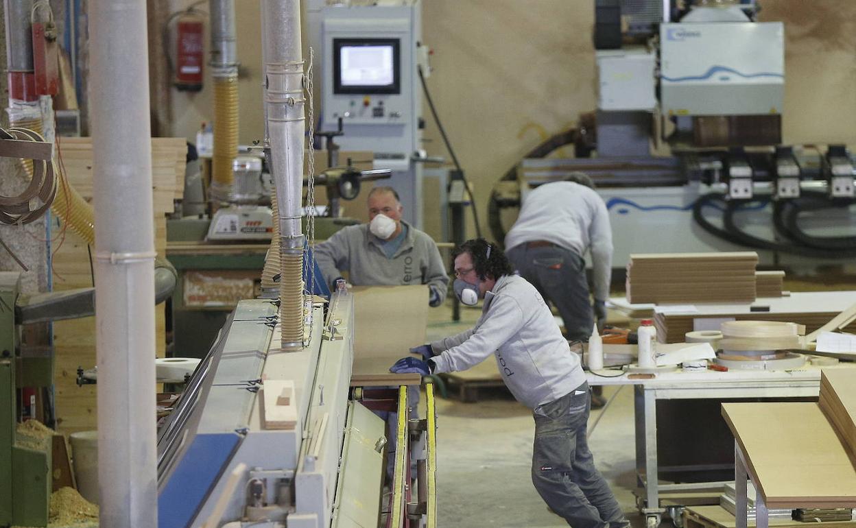 Trabajadores de una empresa. 