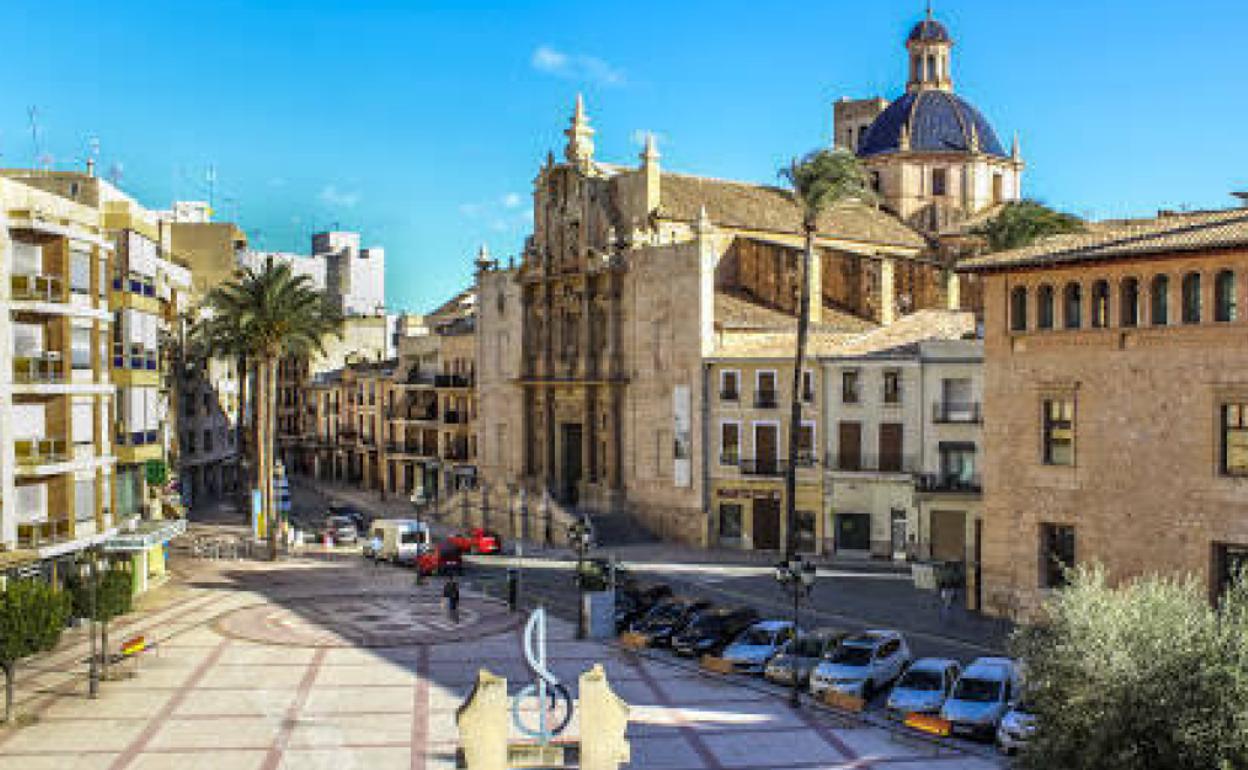 La plaza Major de la localidad. 