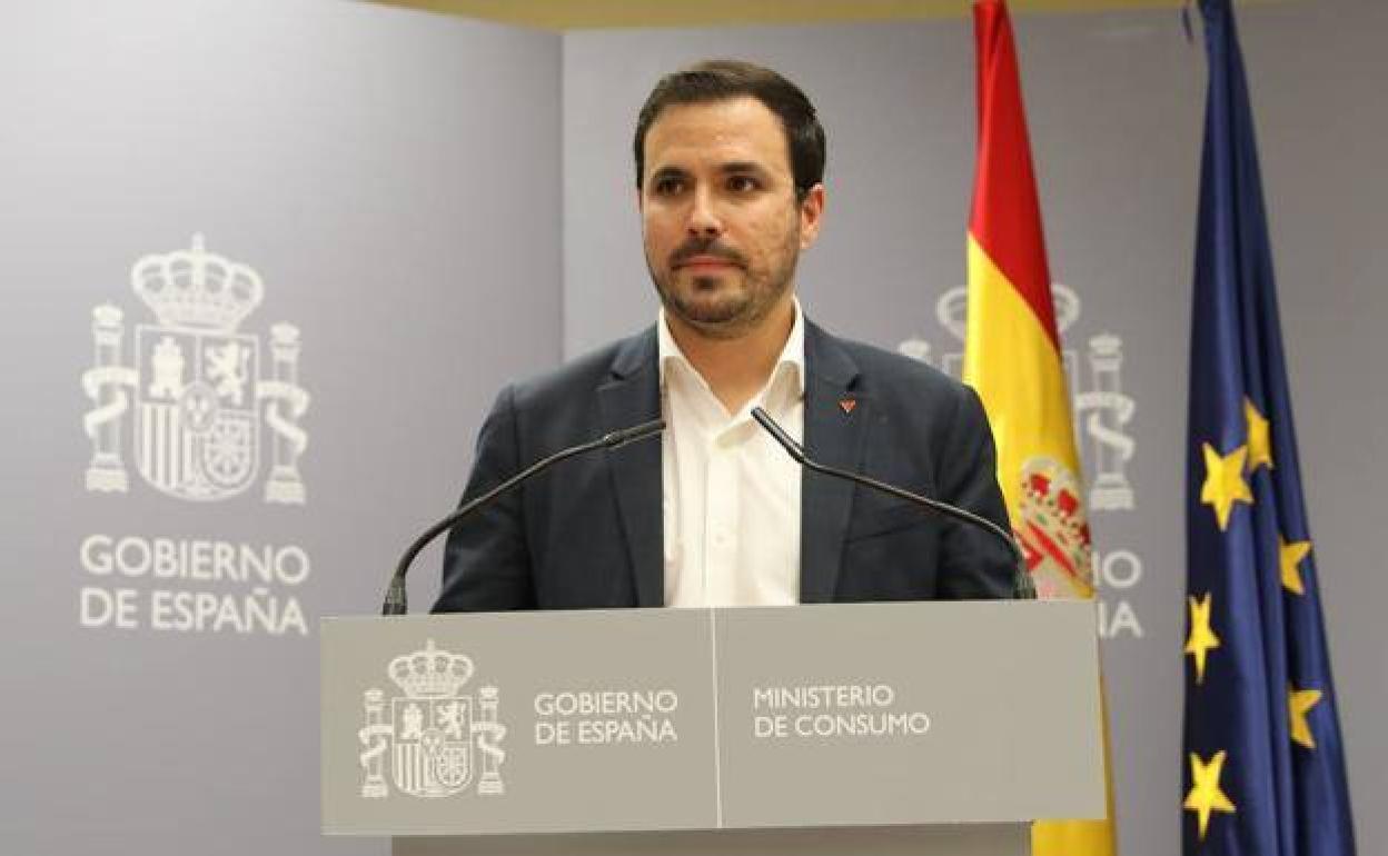 El ministro de Consumo, Alberto Garzón, en una imagen de archivo. 