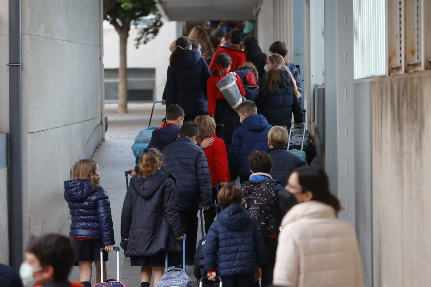 La vuelta al cole de los niños en Valencia tras las vacaciones navideñas se ha producido con normalidad y con un nuevo protocolo de actuación en caso de que se detecten contagios. 