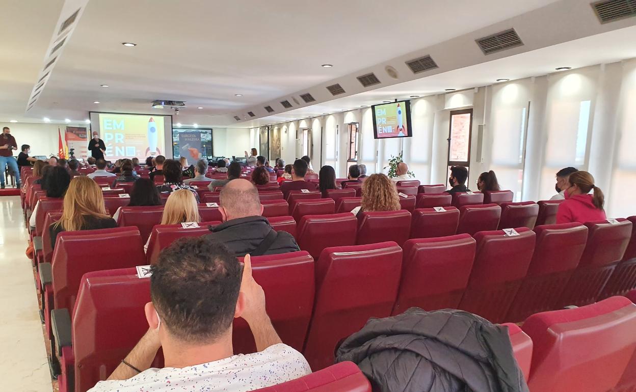 Un acto en el salón de plenos de Alzira. 