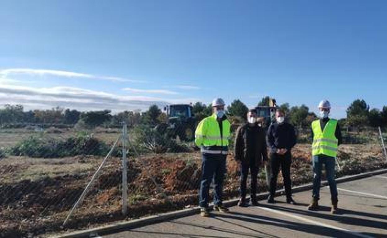 Visita de las autoridades a la zona. 