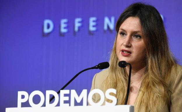 La coportavoz de Podemos, Alejandra Jacinto.