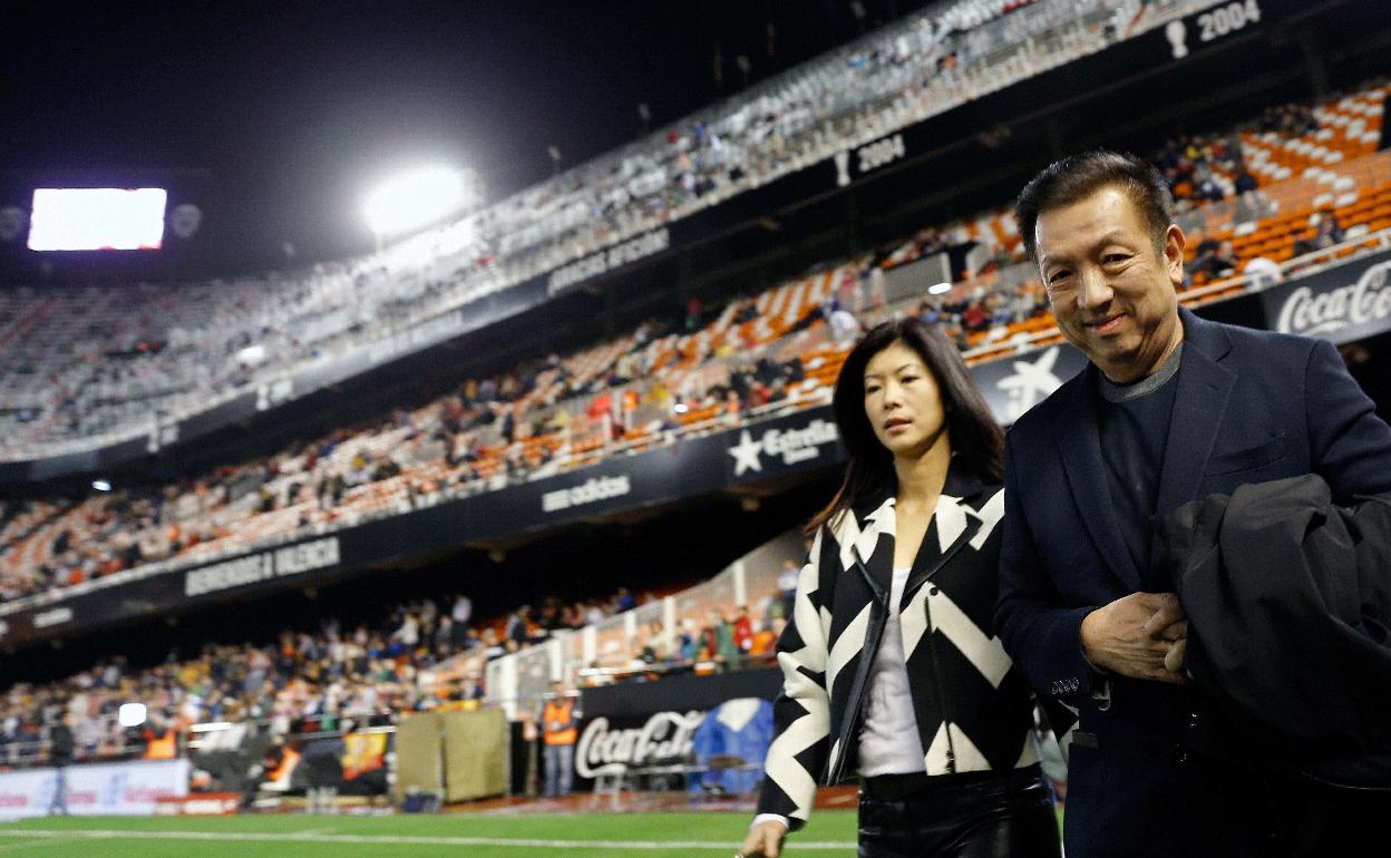 Peter Lim, en Mestalla. 