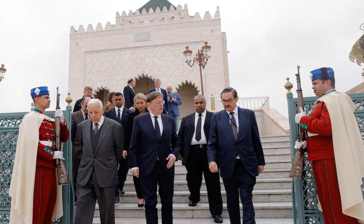 El presidente Puig, en Marruecos, en una misión comercial antes de la pandemia 