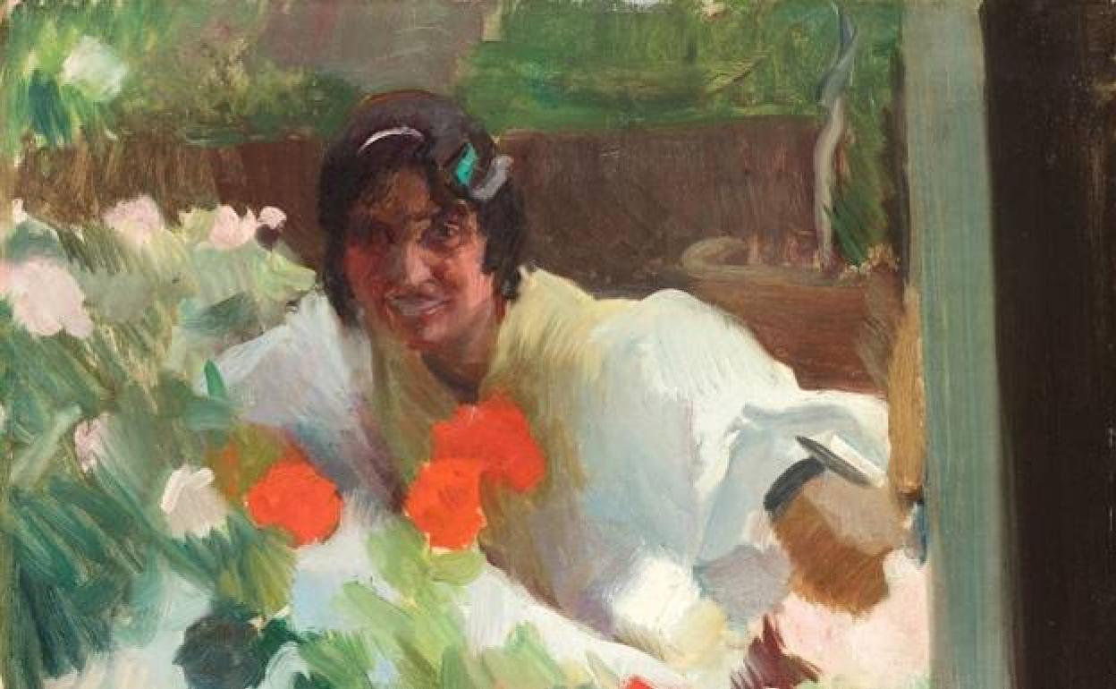 Sorolla ha abierto las subastas de 2022 con 'Gitana en un jardín'. 