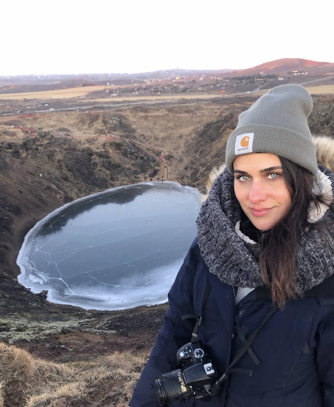 Iris Lezcano, en Islandia.