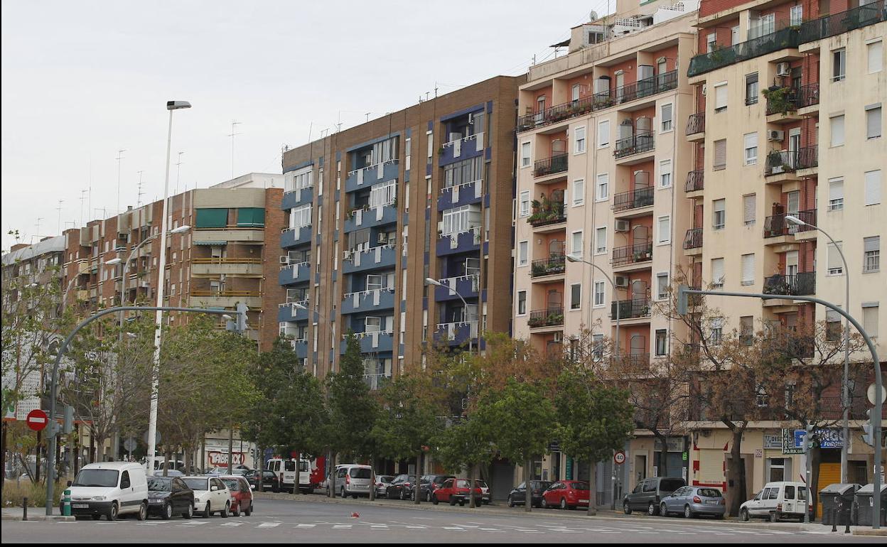 Avenida Tres Forques de Valencia. 