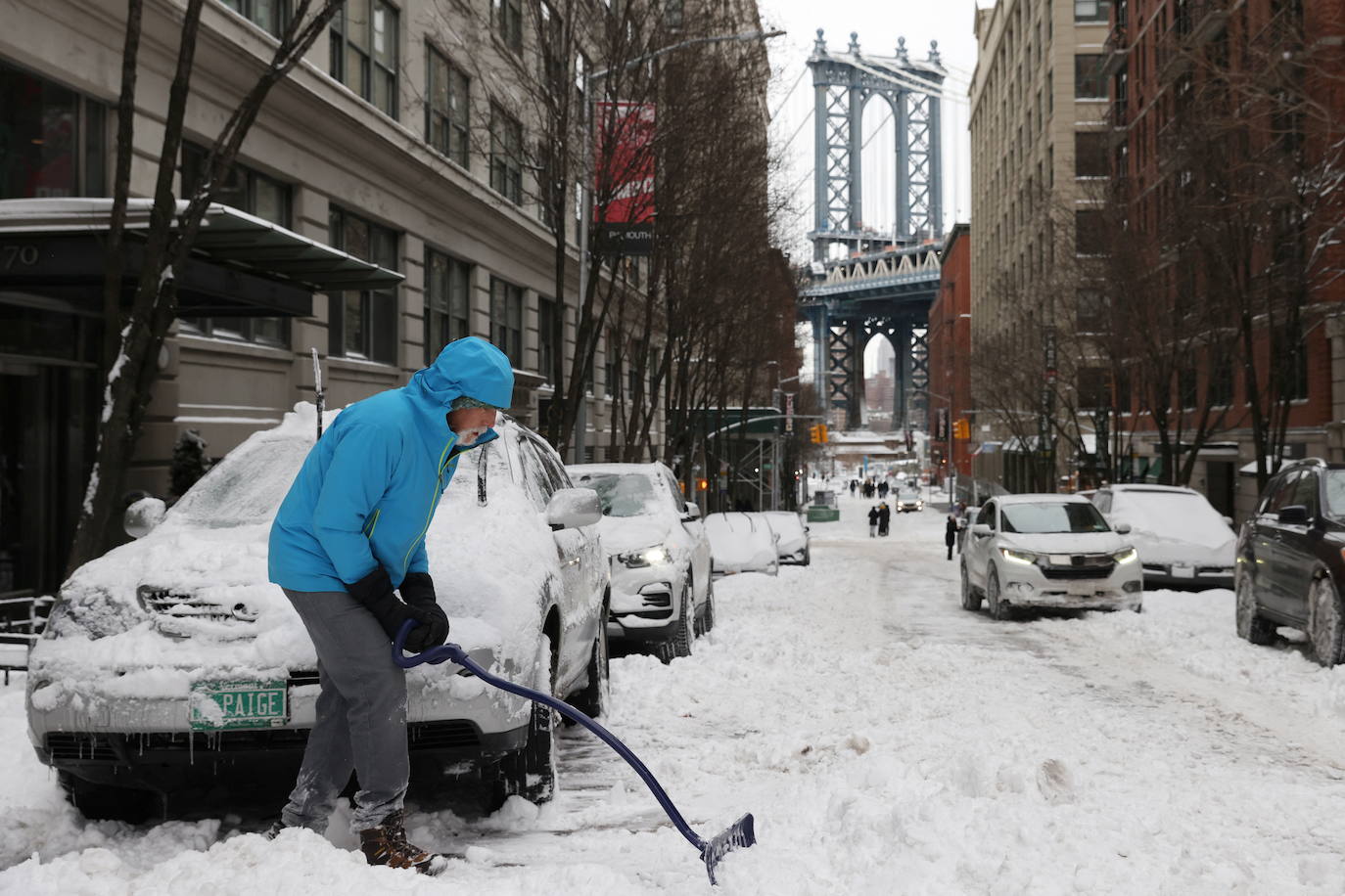 Fotos de Nueva Yok: La nieve sepulta Nueva York