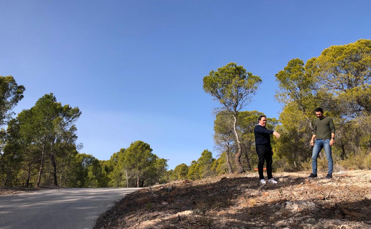 Juanfran Pérez Llorca durante su visita a las obras recién terminadas