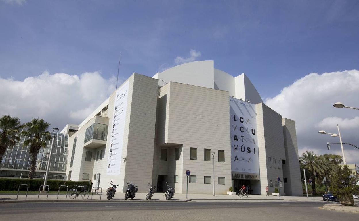 El Palau de la Música de Valencia, cerrado y sin actividad desde julio de 2019. 