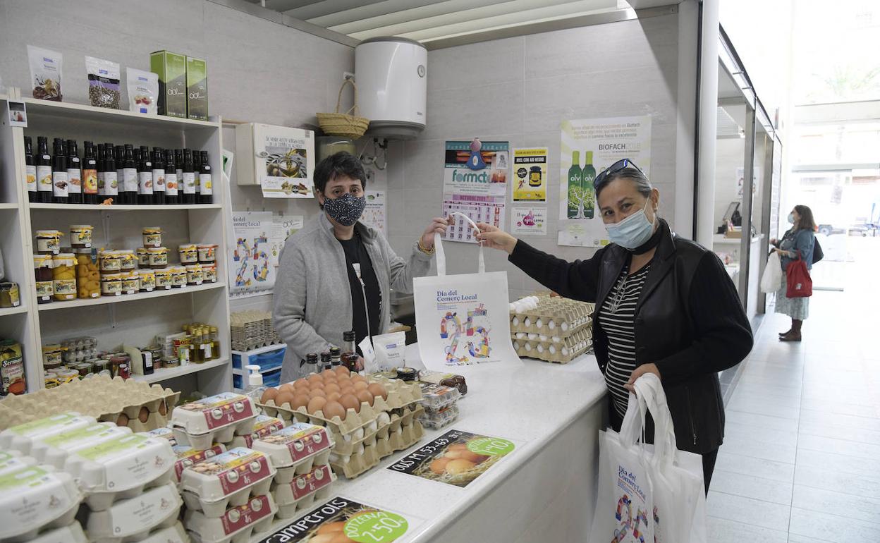 Un comercio de la localidad. 