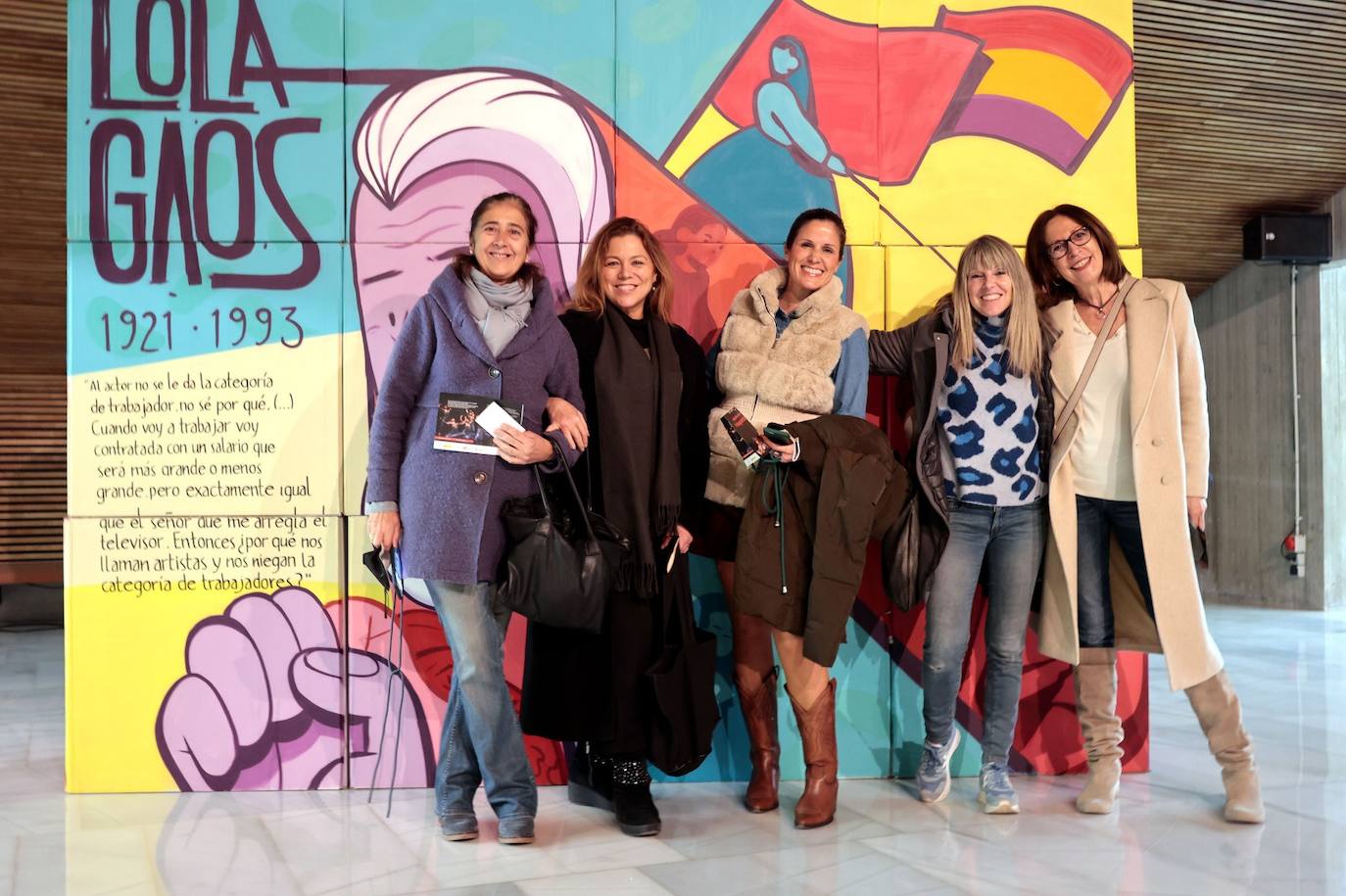 Inma Martínez, Verónica Mas, Natalia Segrelles, Eva Montesinos y Cayetana Ródenas.