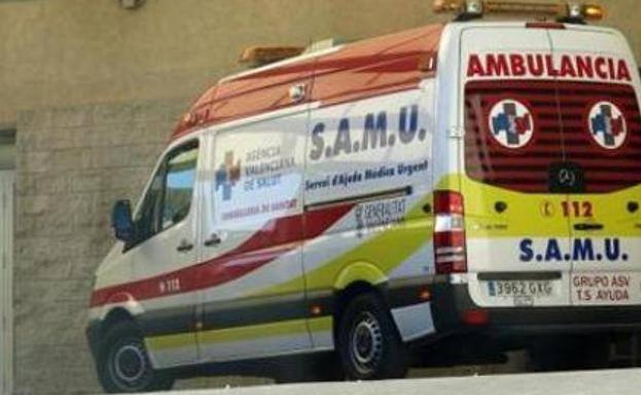 Una ambulancia del SAMU. 