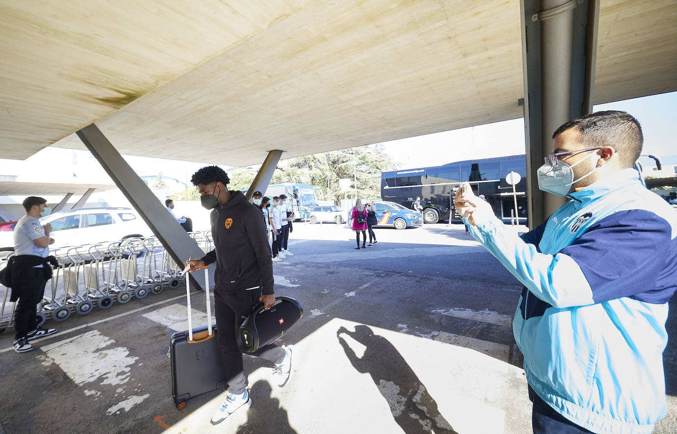 Fotos: La expedición valencianista viaja a Bilbao