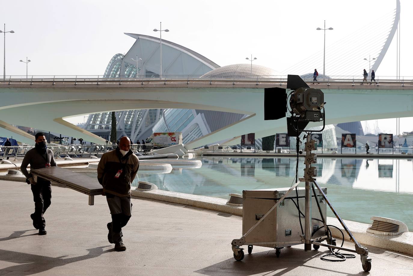 Fotos: Preparativos de la gala de los Premios Goya en Valencia