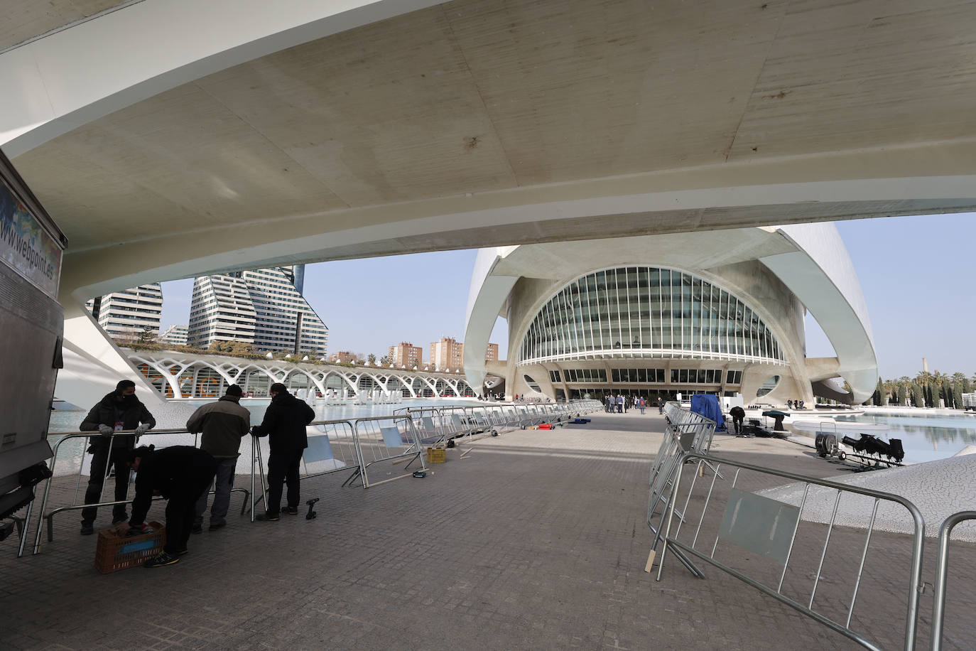 Fotos: Preparativos de la gala de los Premios Goya en Valencia