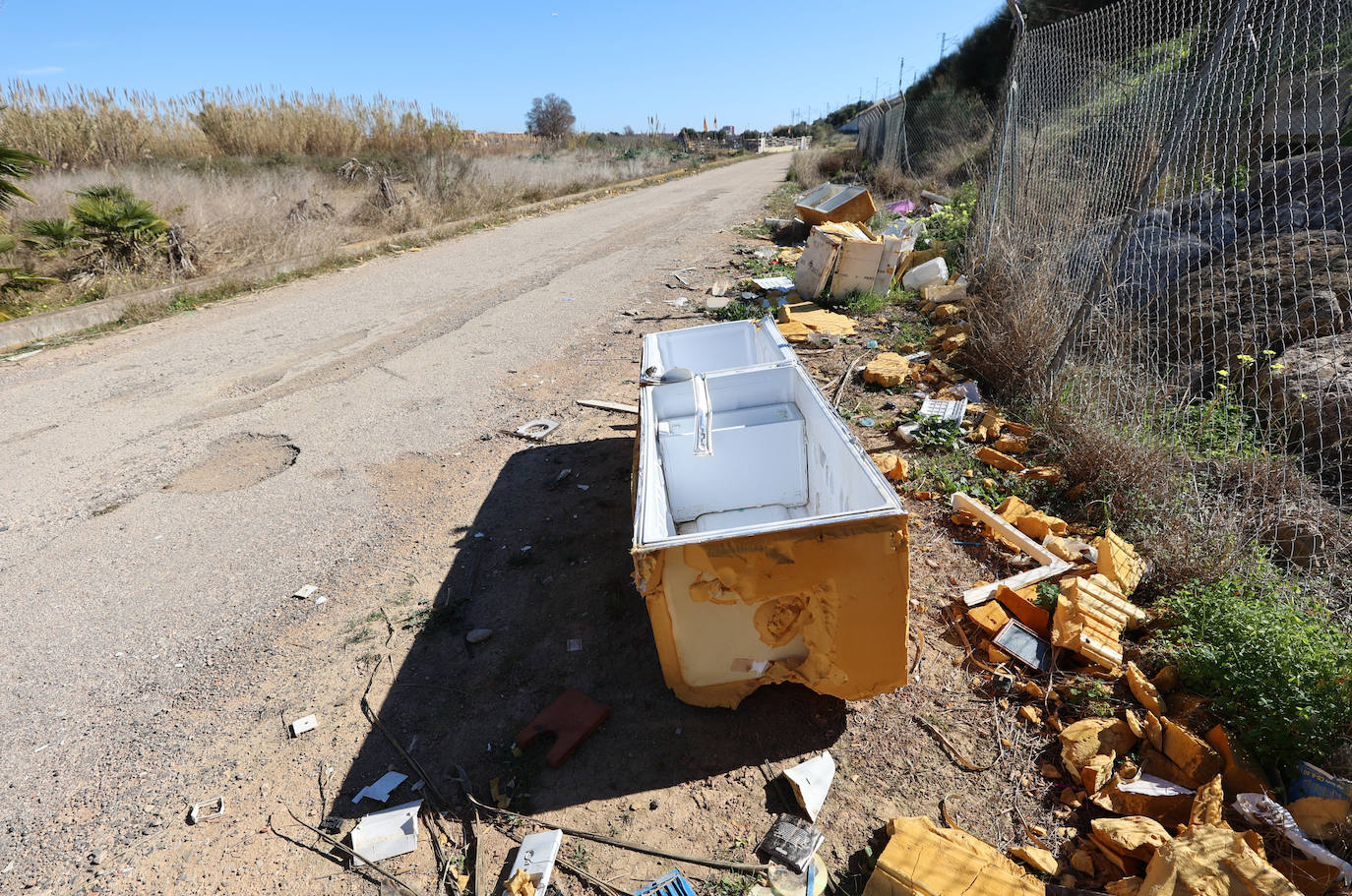 Diferencias. En l'Horta Sud proliferan cada vez más los campos abandonados y con maleza, mientras en l'Horta Nord se mantiene con primor donde se cultiva la chufa