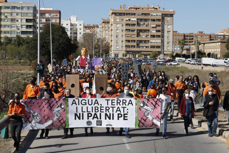 Manifestación vecinal en Benimaclet contra el PAI. 