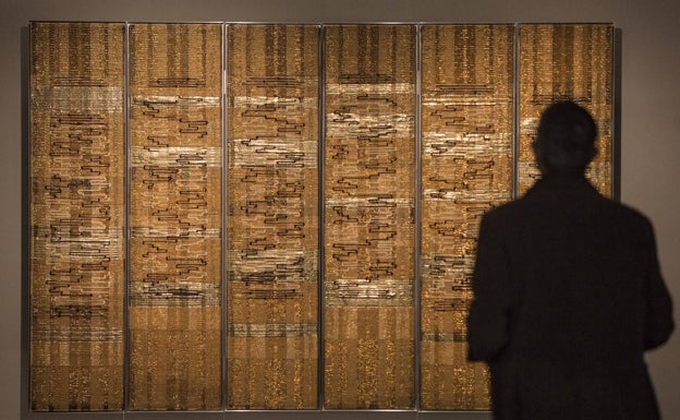 Obra textil de Anni Albers. 