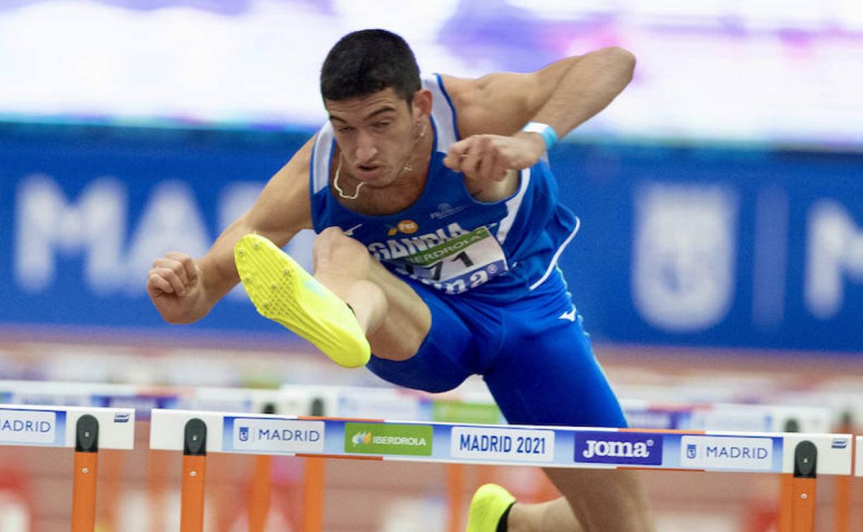 Quique Llopis, durante una competición. 