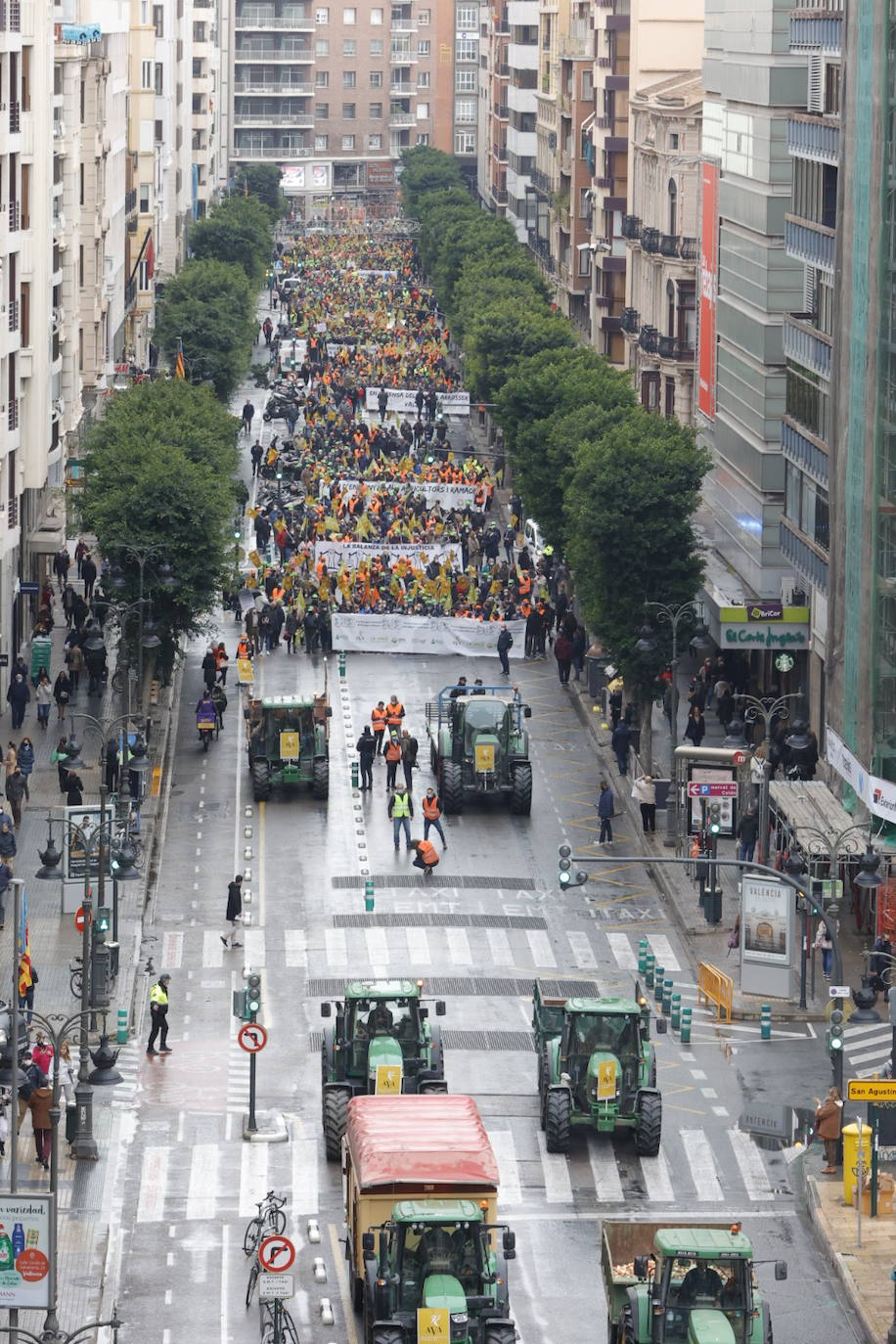 Fotos: Una tractorada recorre la ciudad de Valencia