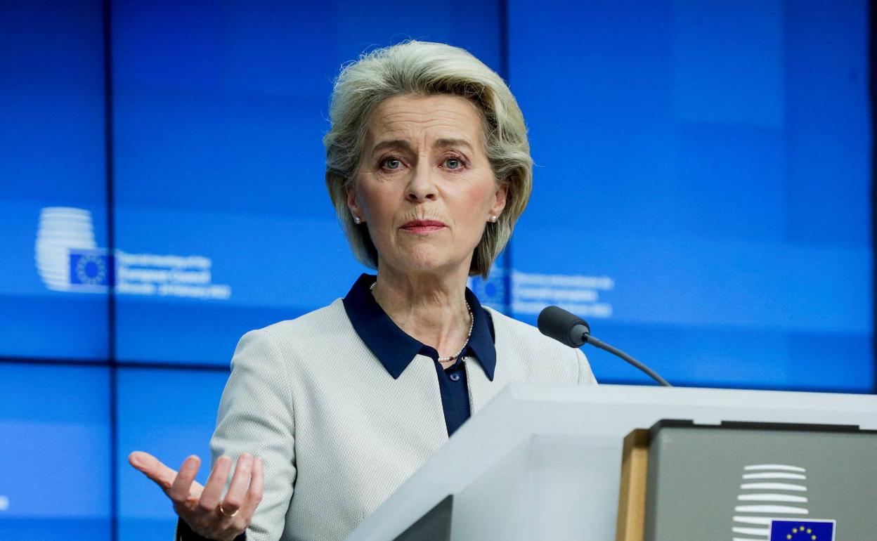 La presidenta de la Comisión Europea, Ursula von der Leyen. 