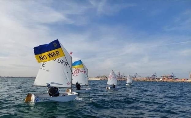 Una regata en Valencia, en el aire por la guerra en Ucrania