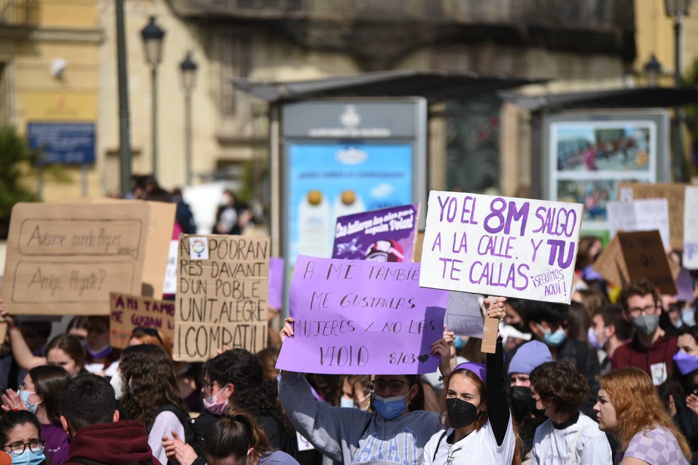 Manifestación estudiantil feminista.