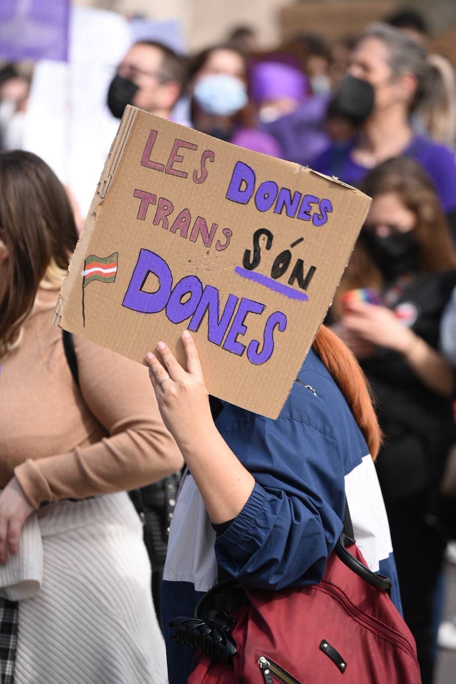 Manifestación estudiantil feminista.