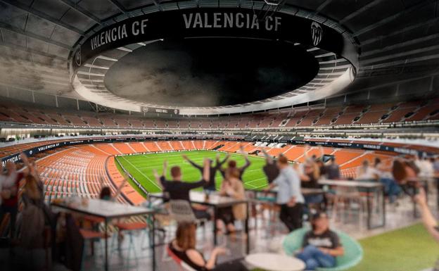 El Valencia muestra cómo será por dentro el nuevo Mestalla