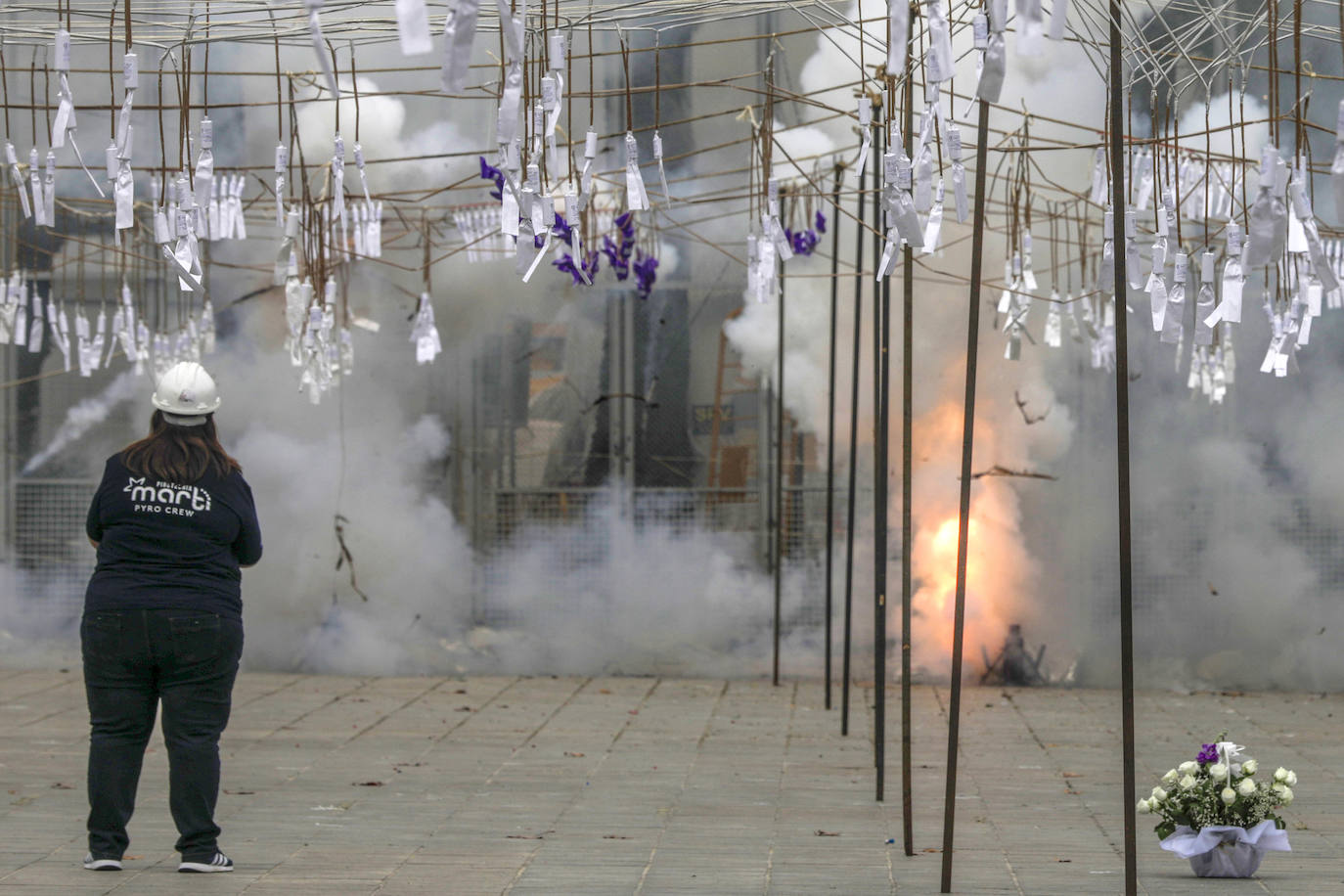 Fotos mascletà 8M: Así ha sido la mascletà del 8M de las Fallas de 2022