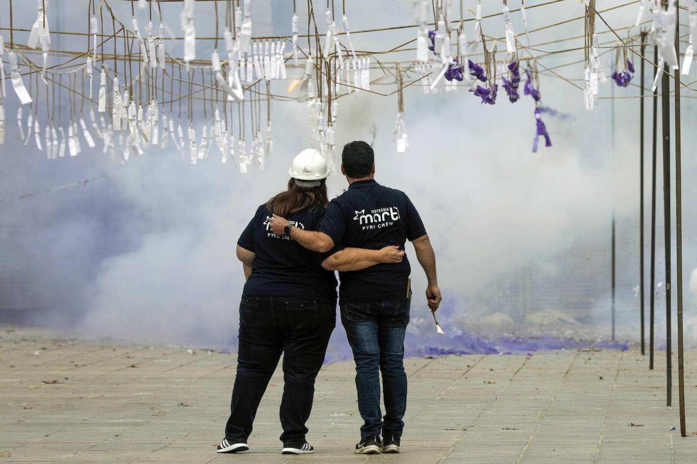 Fotos mascletà 8M: Así ha sido la mascletà del 8M de las Fallas de 2022