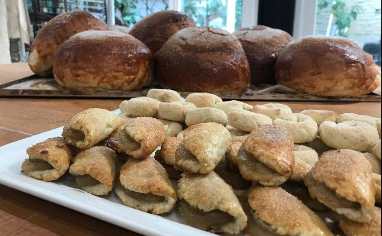 Pastissets de boniato, rollitos de anís y panquemaos del Horno San Bartolomé