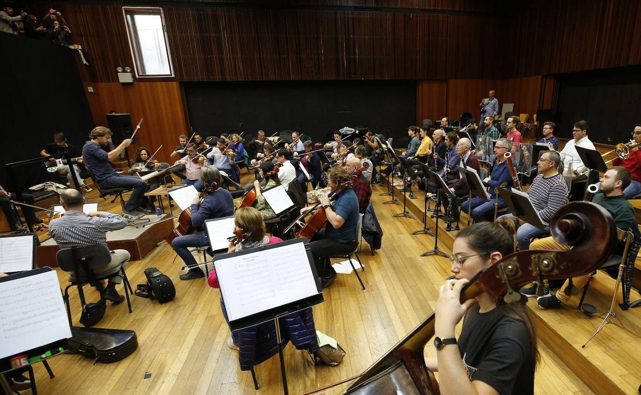 Un ensayo de la Orquesta de Valencia. 