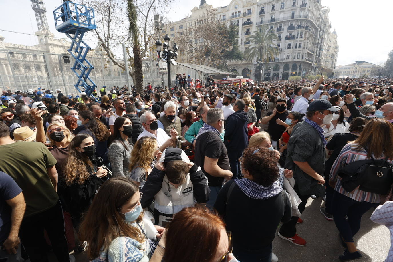 Mascletà de este domingo en Valencia.