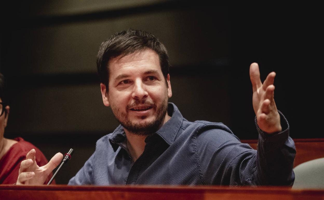 El portavoz de Compromís, Pau Alabajos. 