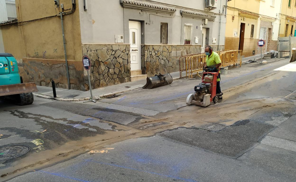 Foto de archivo de las obras en 2020. 