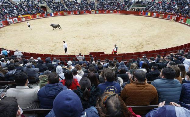 Un concurso de recortadores en plaza de Toros de Valencia 