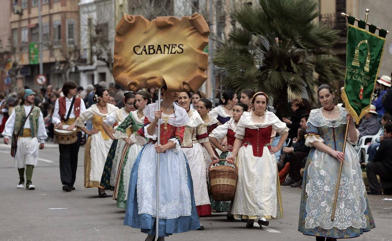 Cabalgata del Pregó en Castellón, en una imagen de archivo. 