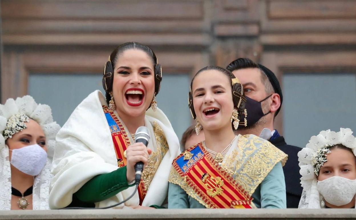 Carmen Martín y Nerea López, este sábado. 